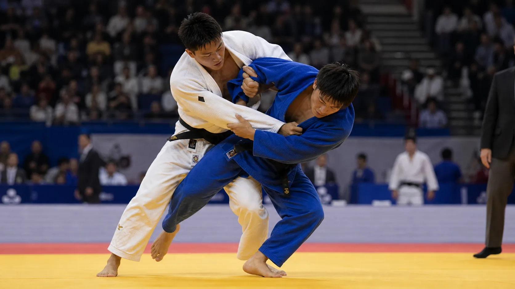 Editorial action image for the final day of the Ulaanbaatar Grand Slam