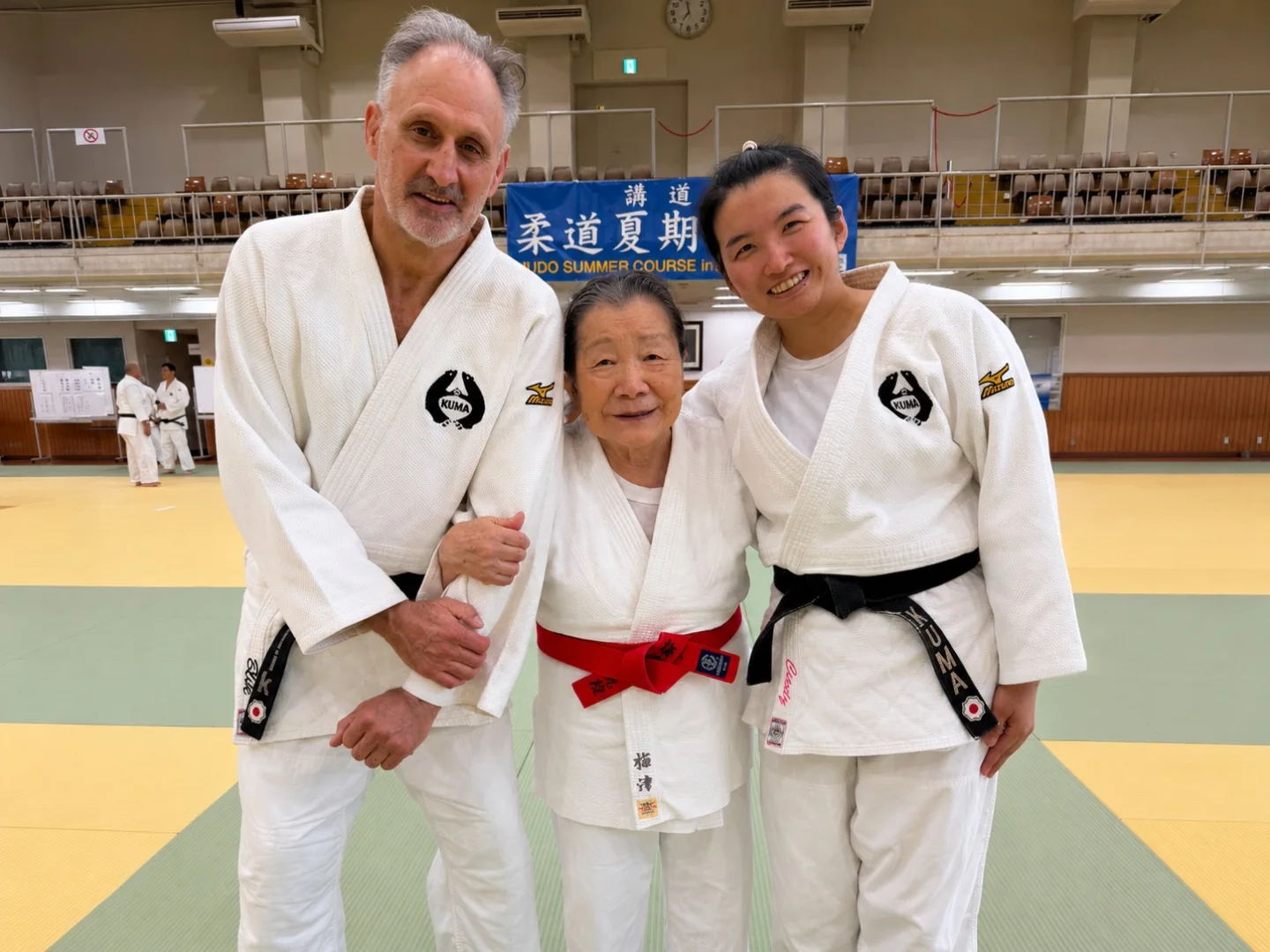 Kuma Dojo judoka at the first part of the Kodokan Judo Summer Course.