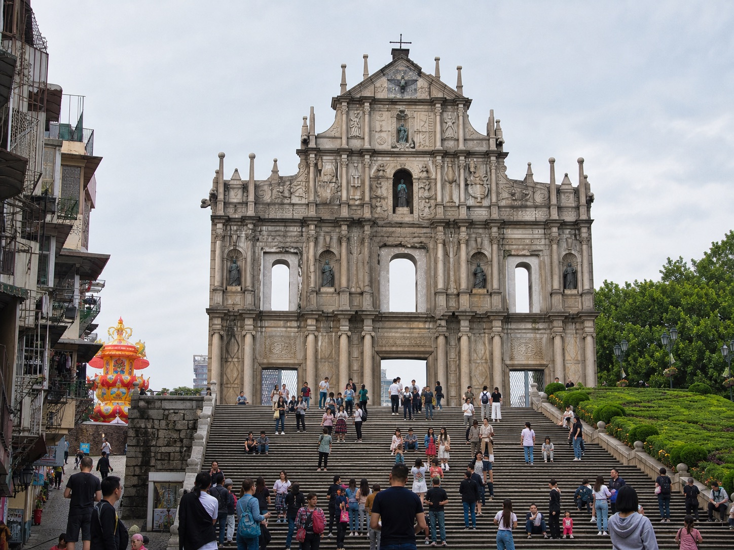 The Ruins of St Paul in Macau, representing the late-July Asian youth judo events.