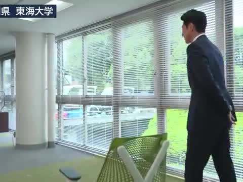 東海大学での山下泰裕氏（映像キャプチャ、テレビ朝日・報道ステーション（YouTube））